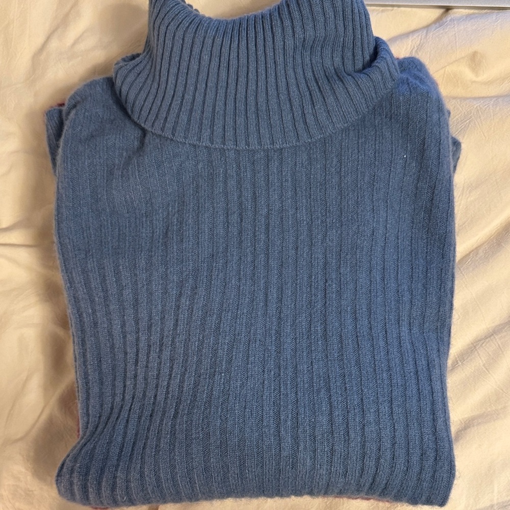 J. Jill Turtleneck Sweater in Soft Blue